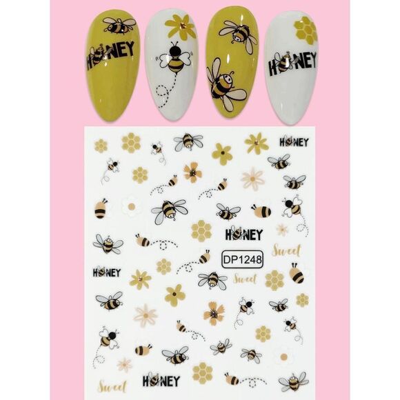 Honey Bee Nail Art Decals - Picture 1 of 4